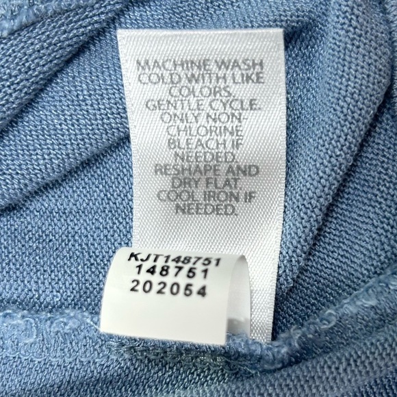 J. Jill Wearever Collection Light Blue VNeck Cardigan Sweater. Lightweight. XL - Picture 8 of 8